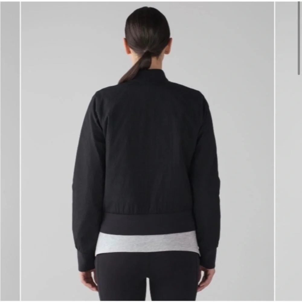 Lululemon Non-Stop Reversible Black Bomber Jacket
